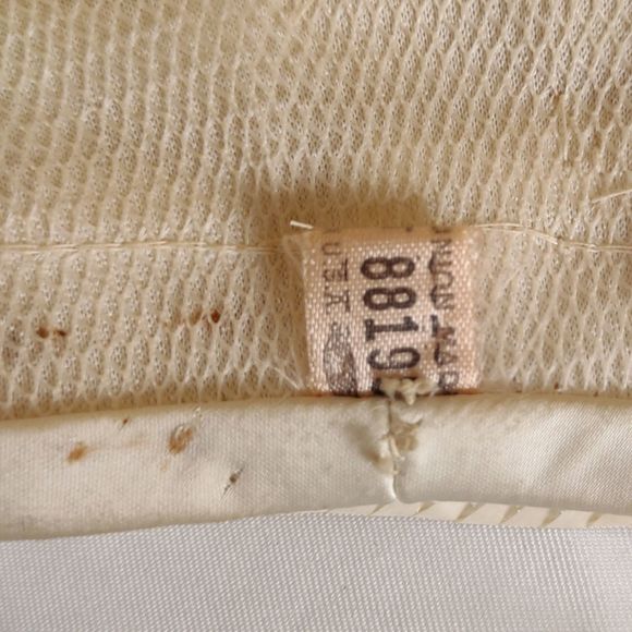 Vintage Miss Gewnn Jr Ivory Braided Raffia Straw Pillbox 50s 60s Union Made - Picture 10 of 11